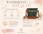Load image into Gallery viewer, Wanderlust Tablet Crossbody Bag
