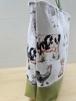 Load image into Gallery viewer, Farmyard Tuesday Tote - RSquiltsNcrafts LLC
