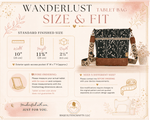 Load image into Gallery viewer, Wanderlust Tablet Crossbody Bag - RSquiltsNcrafts LLC
