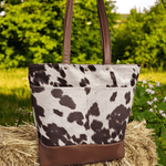 Load image into Gallery viewer, Wool &amp; Wax tote Custom MTO - RSquiltsNcrafts LLC
