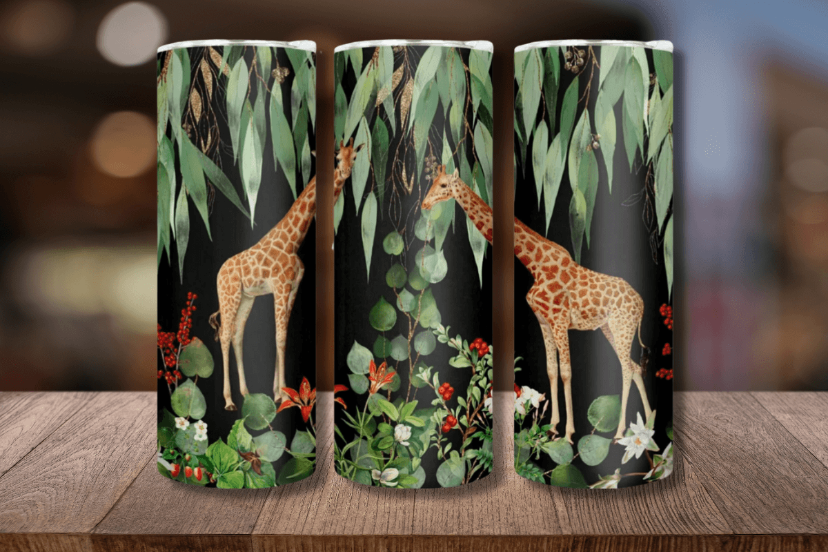 Giraffe 20oz Skinny Sublimation Tumbler - RSquiltsNcrafts LLC