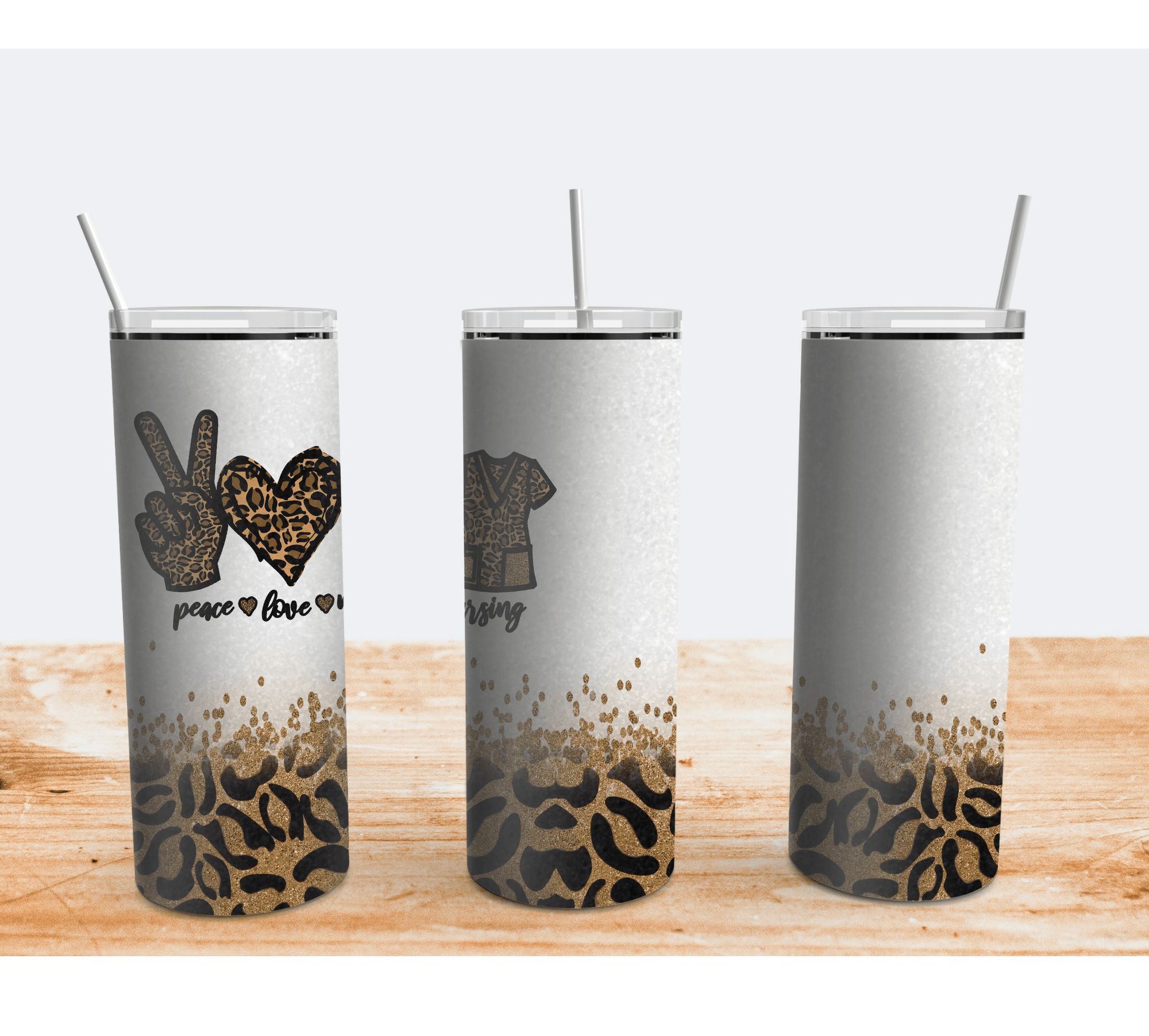 Nurse Life 20 oz Skinny Sublimation Tumbler - RSquiltsNcrafts LLC