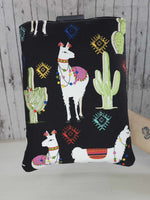 Load image into Gallery viewer, Rainbow Llama Book Sleeve (RTS) - RSquiltsNcrafts LLC
