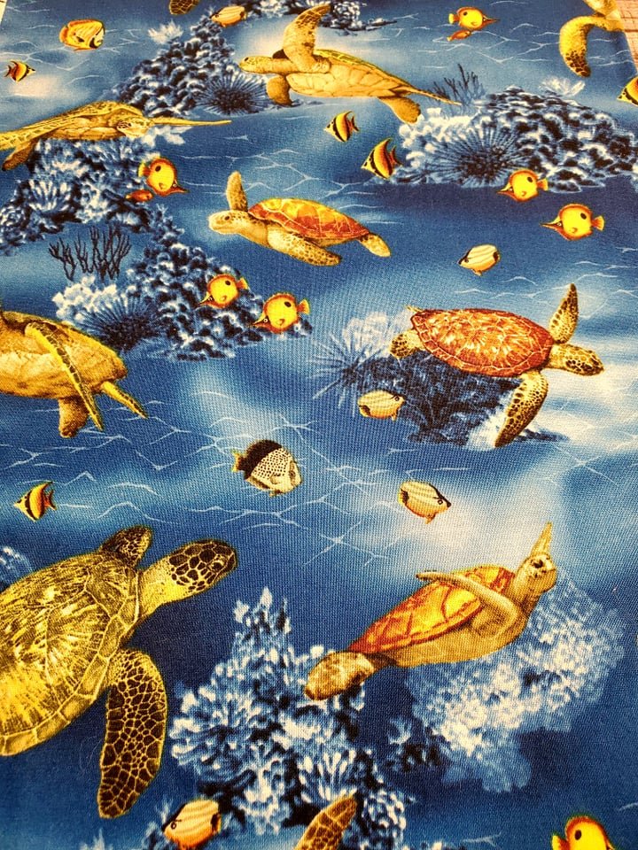 Sea Life Scrubcap Fabrics - RSquiltsNcrafts LLC