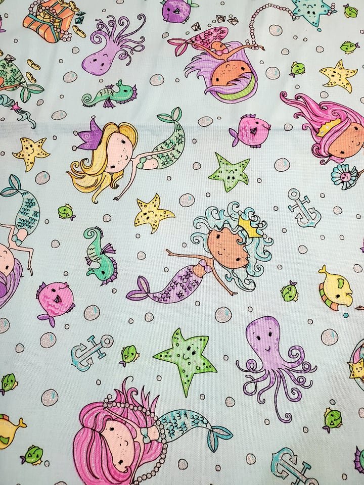 Sea Life Scrubcap Fabrics - RSquiltsNcrafts LLC