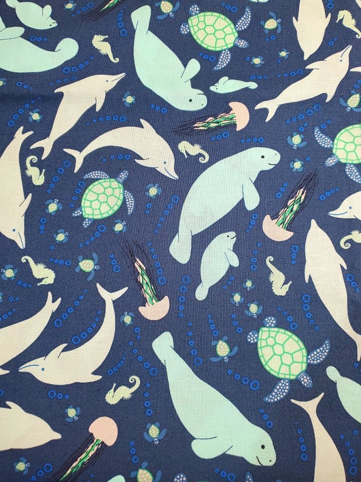 Sea Life Scrubcap Fabrics - RSquiltsNcrafts LLC